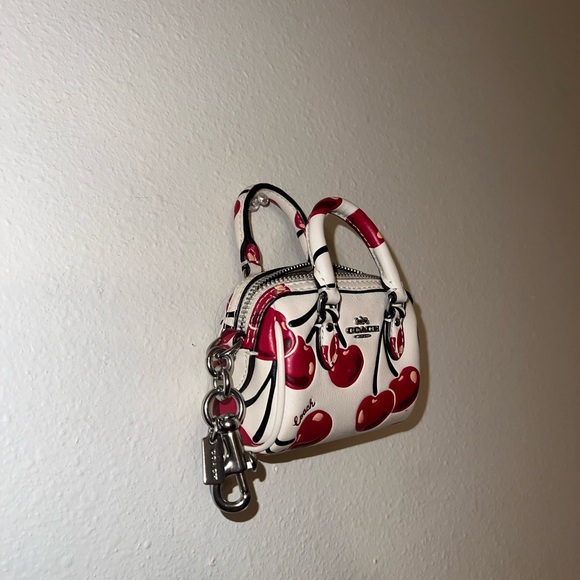 Coach Mini Bag Cherry Bag Charm - Picture 2 of 2